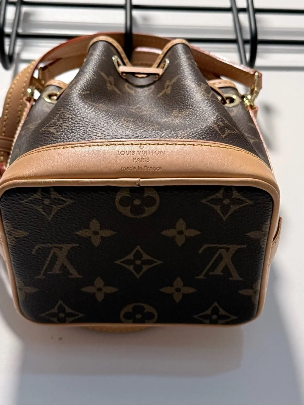 Louis Vuitton Monogram Nano Noe Bucket Bag in Brown and Tan